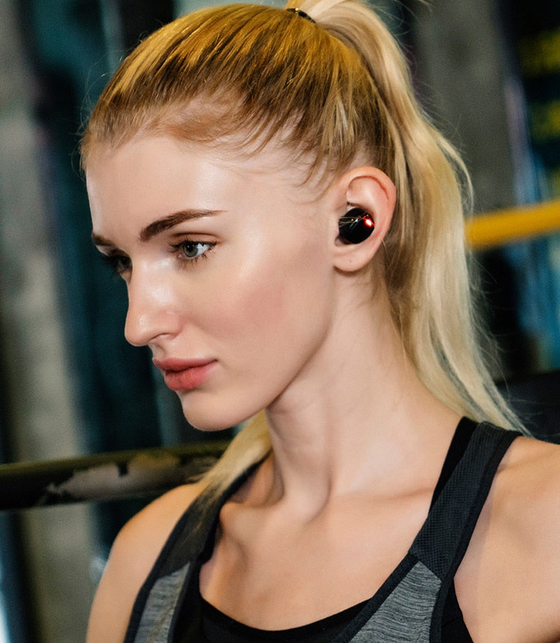 Fones de ouvido Esportes Bluetooth 5.0 True Wireless Earphones