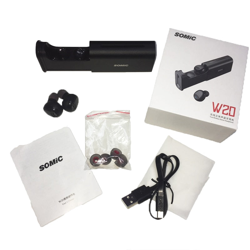 Fones de ouvido Esportes Bluetooth 5.0 True Wireless Earphones